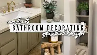 NEUTRAL HOME DECORATING IDEAS AFTER THE HOLIDAYS! Clearance Home Decor Finds + Winter Home Decor