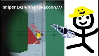 Sniper 1v1 with @ProRaccoon777  | Roblox Rivals