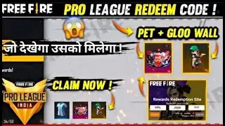 FREE FIRE REDEEM CODE TODAY LIVE - 18 JULY REDEEM CODE LIVE - Free Fire Pro League Redeem Code