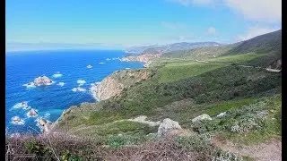 California Highway 1 Drive. Camping and Hiking at Big Sur.