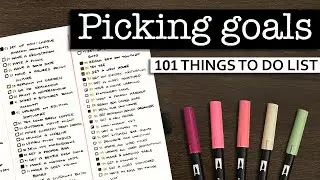101 Things List 💜 How I pick 101 things to do