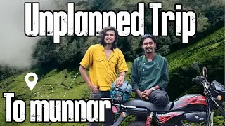 Unplanned Trip to Munnar - Vattavada 🥶| Munnar Bike Travel Vlog 🏍️ | Malayalam #vlog #munnar