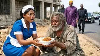 Poor Waitress Brought Food To A Homeless Man Everyday, One Day A Billionaire Arrived At Her Door