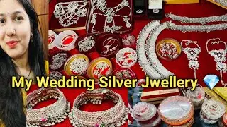 My Wedding Silver Jwellery Collections 💎😍#trending #viral #viralvideo #youtube #silver  #dailyvlog 