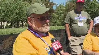 Veterans visit the Vietnam memorial, honoring friends they lost | Flag City Honor Flight