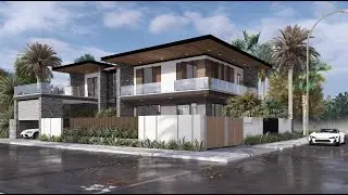 Modern Luxury Villa Walkthrough | SketchUp + Lumion