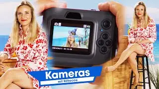 Mit dieser brandneuen Sofortbild-Kamera kann R&eacute;becca tolle Urlaubsfotos machen | @PEARL-TV