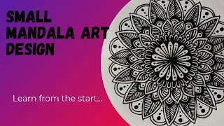 Small mandala art design #mandalaart #basicdesign