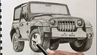 easy drawing with charcoal pencils #art #thar