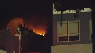Firefighters battle a North Texas apartment fire for more than 24 hours