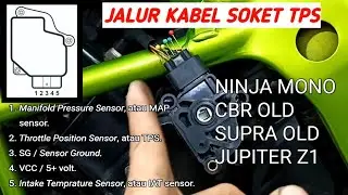 Diagram Jalur kabel soket TPS Ninja 250 mono, TPS Cbr old, Jupiter z1