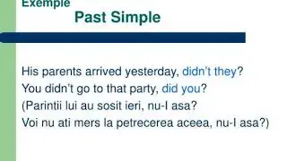 question tags tag questions nu i asa