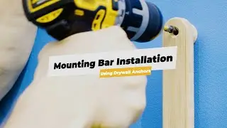 Drywall Anchor Installation for Board Racks  - Grassracks' Mounting Bar System