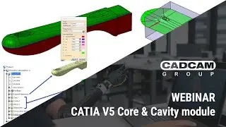 CATIA V5 Core & Cavity modul - CADCAM Group Webinar (Slovenian language)