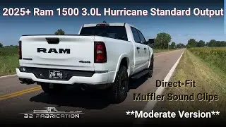 2025+ Ram 1500 3.0L Hurricane Exhaust Upgrade | Moderate Direct-Fit Muffler by B2 Fabrication
