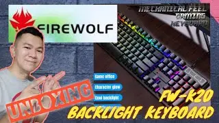 FIREWOLF FW-K20 Rainbow LED Gaming Backlight Keyboard RGB Keyboard backlit Mechanical Feel