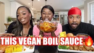 VEGAN SEAFOOD BOIL MUKBANG