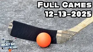 Saturday 12-13-2025 | Full Games | Ball Hockey Day in West Hillhurst