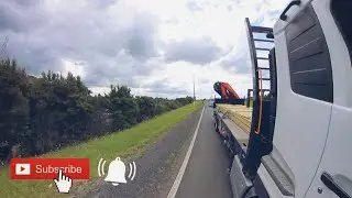 Unloading timber packs with hiab