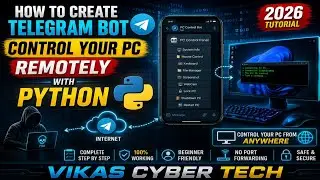 How to Create a Telegram Bot Control Your PC Remotely with Python Telegram PC Control Tutorial 2025