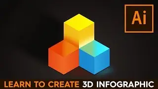 Adobe Illustrator Abstract 3D Infographic Tutorial