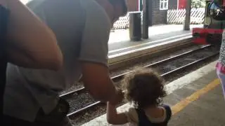 Wicksteed Park train ride with Skylar and Pappy