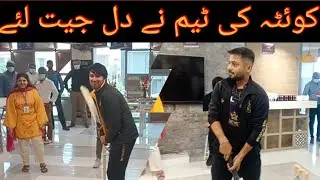 #quetaqladiaters Arived At Karachi, And played Cricket with public.