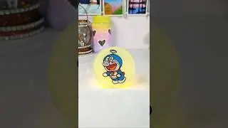 Doremon glass painting 🎨🖌️#shorts#art#painting#drawing
