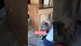 J'ai r&eacute;nov&eacute; un buffet trouv&eacute; en ressourcerie 🤩
