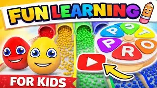 Learn Colors & Letters with Fun Balls 🎨 ABC Learning for Kids..