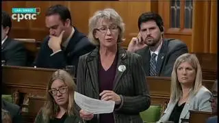 Karen questioned President of Treasury Board regarding meeting with friend Michael McCain  7Oct16