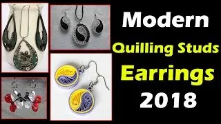 Modern Quilling Studs Earrings | Modern Earring Designs | FASHION WORLD | DIY