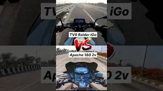TVS Raider iGo vs Apache RTR 160 2v Gear challenge #shorts #tvsraider
