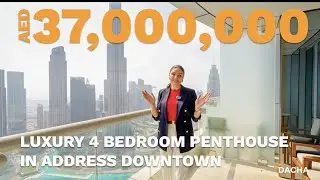 Luxury Living: Inside Dubai's Address Downtown Penthouse with Stunning Burj Khalifa Views