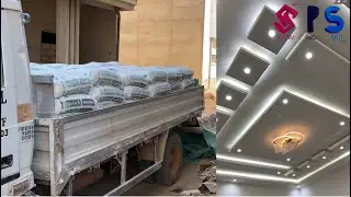 False ceiling plasterboard decor design for bedroom, living room and hallway project #salam_pro_s...
