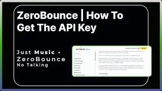 ZeroBounce | How To Get The API Key