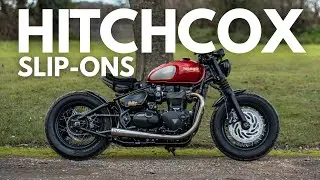 Triumph Bobber | Hitchcox Motorcycles Slip-Ons with Spiked Internals – Pure RAW Sound