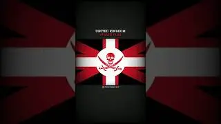 COUNTRIES AND THEIR PIRATE FLAGS #pirates #flag #history #edit #shorts