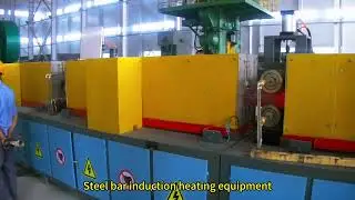 In-line heating Production line for steel bars #steelbars #steel #inlineheating