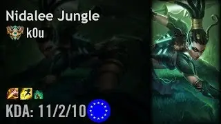 Nidalee Jungle vs Graves - k0u - EUW Challenger Patch 6.8