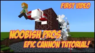 Our First Video - How to build an EPIC Cannon in Minecraft! (Tutorial)