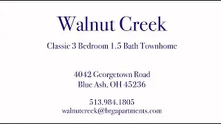 Walnut Creek - Classic 3 Bedroom, 1.5 Bath Townhome