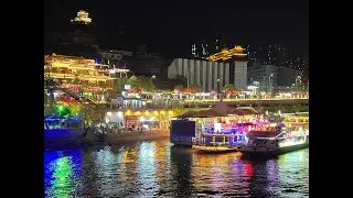 Lanzhou Yellow River Bridge ll Travel to China (5 ) ll 蘭州黃河橋夜景 ll 720