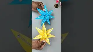 Quick Snowflake Design for Christmas 🌲| diy snowflake decorations❄#papercraft #shorts #YouTubeshorts