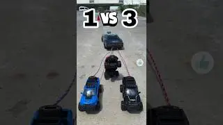 RC G&uuml;&ccedil; Testi! 1 RC Araba vs 3 Kamyonet | Tug of War Challenge