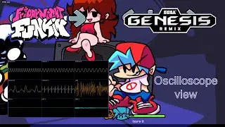 Friday Night Funkin' South Sega Genesis remix (Sonic 2 version) [Oscilloscope view]