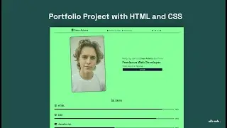 Portfolio with html and css part 1