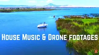 Sacramento River Delta Drone Video (4K)- (No Copyright House Music)