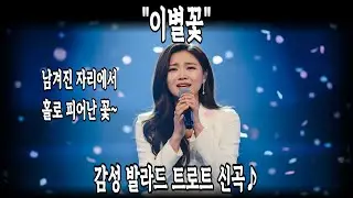 🎧이별꽃 | 발라드 트로트 신곡 | 사랑이 진 자리 위에 피어난 ‘이별꽃’
