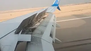 نزول الطيارة فى مطار برج العرب